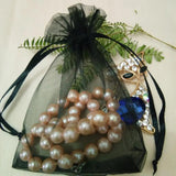 50pcs Plain Organza Bag Drawstring Pouch Wedding Party Gift Jewelry Packaging