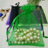 50pcs Plain Organza Bag Drawstring Pouch Wedding Party Gift Jewelry Packaging