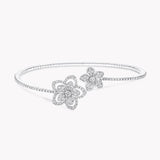 Stonefans Crystal Flower Bracelet Women Hand Jewelry Christmas Accessories