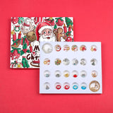 24 Christmas Charm Bracelet Set DIY Jewelry Kids Gift Pulseras
