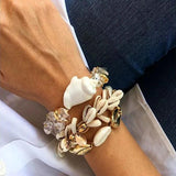 Boho Puka Shell Bracelet Wax Rope Friendship Bracelet Christmas Women