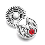 10pcs Snap Jewelry Flower Buttons for 18MM Bracelet Christmas Year