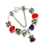 Christmas Bell Charm Bracelet for Women