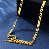 Personalized Stainless Steel Name Necklace for Her - Custom Christmas Pendant