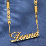 Personalized Stainless Steel Name Necklace for Her - Custom Christmas Pendant