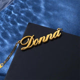 Personalized Stainless Steel Name Necklace for Her - Custom Christmas Pendant