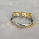 Western Christmas Crown Wedding Rings For Couples Men Women Stainless Steel