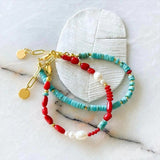 Natural Turquoise Bracelet Amazonite Stone Fine Jewelry