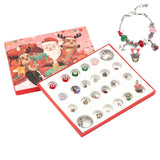 Christmas Charm Bracelet Making Kit Beaded Bracelet Set