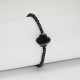 Four Leaf Clover Charm Beads Bracelet for Friends Gift