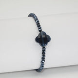 Four Leaf Clover Charm Beads Bracelet for Friends Gift