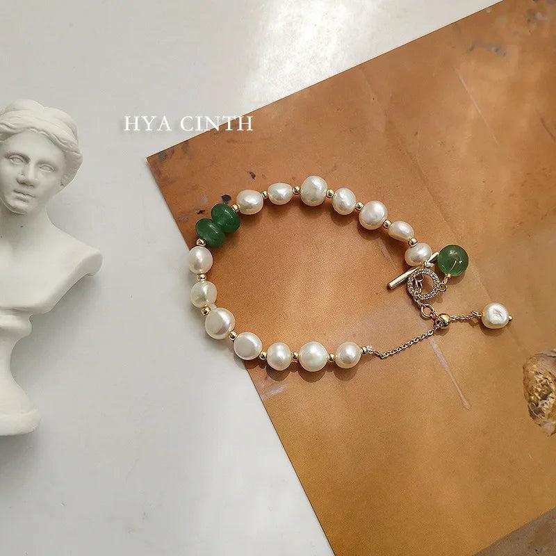 Baroque Pearl Bracelet Eco Brass 14k Real
