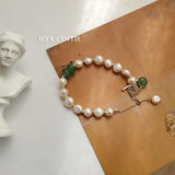 Baroque Pearl Bracelet Eco Brass 14k Real