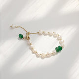 Baroque Pearl Bracelet Eco Brass 14k Real