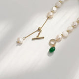 Baroque Pearl Bracelet Eco Brass 14k Real