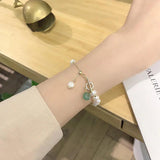 Baroque Pearl Bracelet Eco Brass 14k Real