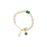 Baroque Pearl Bracelet Eco Brass 14k Real