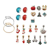 Christmas Bracelet Charm Bracelet Making Kit Colorful Advent Calendar