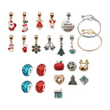 Christmas Bracelet Charm Bracelet Making Kit Colorful Advent Calendar