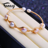 Natural Freshwater Pearl Bracelets & Bangles for Women Party Accessories