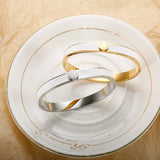 Stainless Steel Enamel Roman Cuff Bangle Bracelet for Women