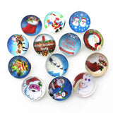 20pcs Mix Christmas Snap Buttons DIY Bracelet Charms Fitting