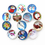 20pcs Mix Christmas Snap Buttons DIY Bracelet Charms Fitting