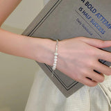 Arrival Natural Freshwater Baroque Pearl Charm Bracelet Jewelry