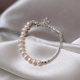 Arrival Natural Freshwater Baroque Pearl Charm Bracelet Jewelry