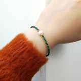 925 Silver Bracelet Natural Stone Zircon Freshwater Pearl Plated Jewelry Gift