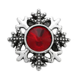 10pcs Crystal Snowflake Snap Buttons for 18MM Snap Bracelet&Bangles