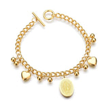 Stainless Steel Virgin Mary Bracelet Christmas Gift for Women