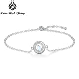 Opal Water Drop Bracelet Cubic Zircon Chain Link Charm