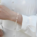 Sterling Silver Baroque Pearl Bracelet for Women