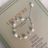 Sterling Silver Baroque Pearl Bracelet for Women