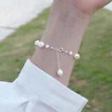 Sterling Silver Baroque Pearl Bracelet for Women