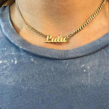 Personalized Custom Name Necklace Pendant Cuban Chain Nameplate Necklaces