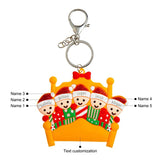 Customized Names Keychain for Women Engraved Christmas Gift for Family BFF