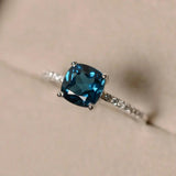 Classic 7mm Zircon Women Wedding Ring Bridal Anniversary Gift