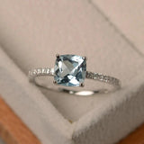 Classic 7mm Zircon Women Wedding Ring Bridal Anniversary Gift
