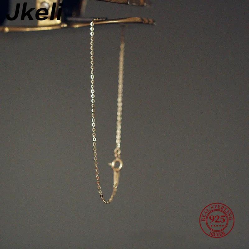 Heart Stick Chain Bracelet 925 Sterling Silver Women Charm 14k Jewelry