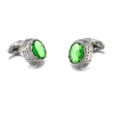 Green Crystal Cufflinks Wedding Gift Suit Shirt Button Cuff links