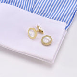 Men's Octagonal Mother of Pearl Cuff Links French Suit Shirts Business Wedding
