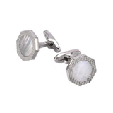 Men's Octagonal Mother of Pearl Cuff Links French Suit Shirts Business Wedding