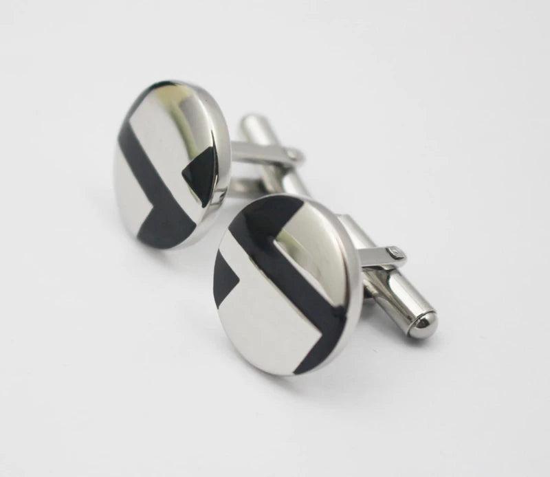 Arrival Mens Cufflinks Stainless Steel Wedding Party Grid Cufflinks
