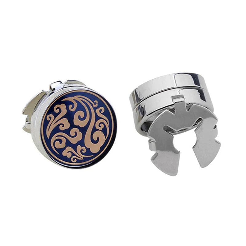 Cufflinks Cap Men's Suit Shirt Accessories Round Business Banquet Cuff Links