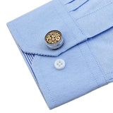 Cufflinks Cap Men's Suit Shirt Accessories Round Business Banquet Cuff Links