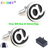 CIFIDET Classic Cufflink AT Shirt Cuff Link With Velvet Bag