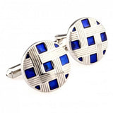 Round Enamel Cufflink Cuff Link 1 Pair
