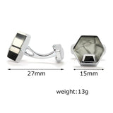 High-end Marbled Pattern French Cufflinks for Men